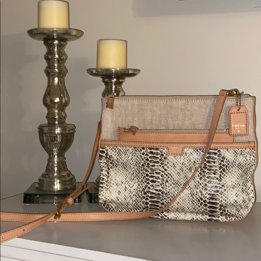 Fossil Crossbody Snakeskin Purse
